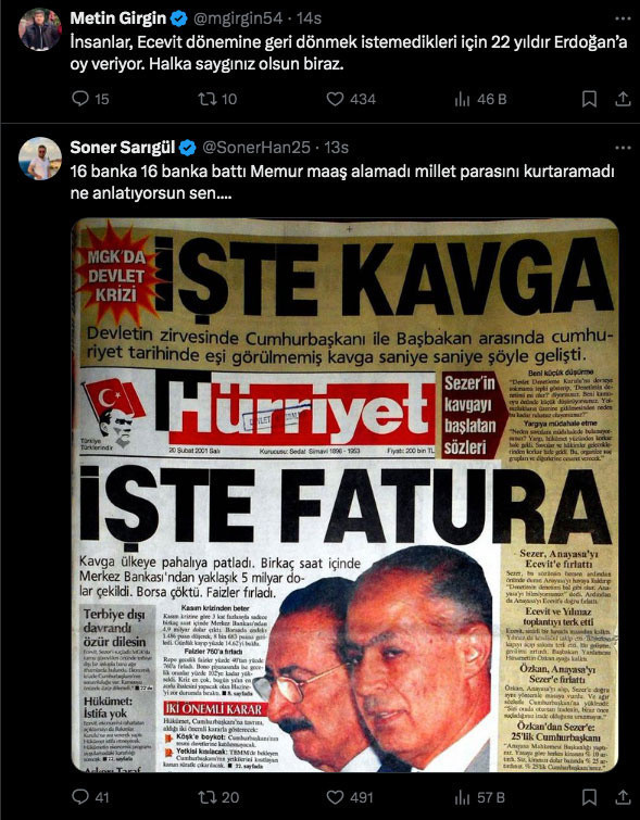 Mustafa Balbay'ın 'ekonomist Erdoğan' paylamışına kullanıcılardan 2001 krizi yanıtı - Resim: 1