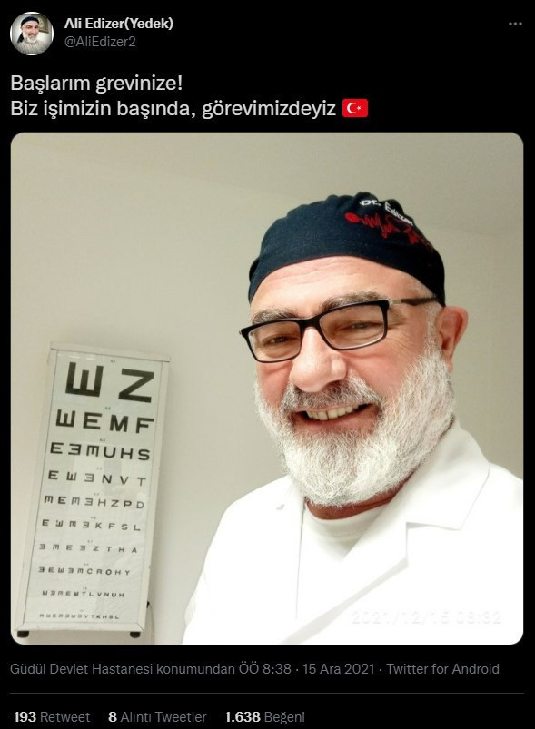 İkinci eş alın tavsiyesi veren GATA'daki görevinden alınan Ali Edizer grevdeki doktorlara çattı - Resim: 0