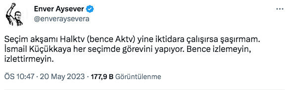 Enver Aysever’in iddiası: Halk TV seçim günü AKTV olacak? - Resim: 0