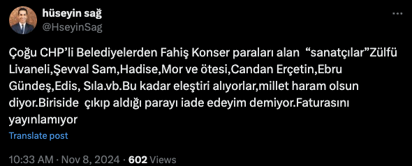 Arif Sağ'ın oğlundan ünlü şarkıcılara 'fahiş konser ücreti' tepkisi - Resim: 0