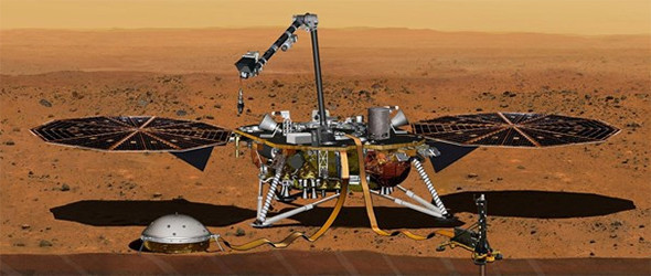Mars kaşifi InSight bir fotoğraf yolladı NASA çalışanları çılgına döndü  - Resim: 1
