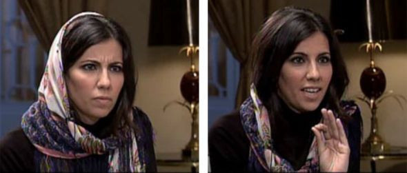 Ahmedinejad'ın karşısında başı açık! - Resim: 2