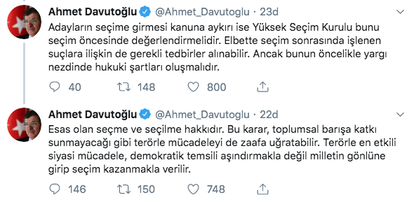 Ahmet Davutoğlu üç belediye atanan kayyumları eleştirdi! Toplumsal barışa katkı sunmayacak - Resim: 0