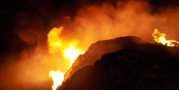 Denizli'de yangın paniği: Kilometrelerce uzaktan görüldü! - Resim: 1
