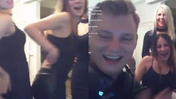 Skandal! Genç kız canlı yayında soyunmaya başlayınca... - Resim: 1