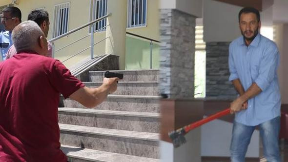 Baltalı saldırgan müftülüğü bastı dehşet dakikalar - Resim: 1