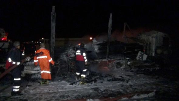 Yol ortasında alev alev yandı - Resim: 4