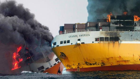 2000 adet lüks araç yanarak gömüldü - Resim: 1