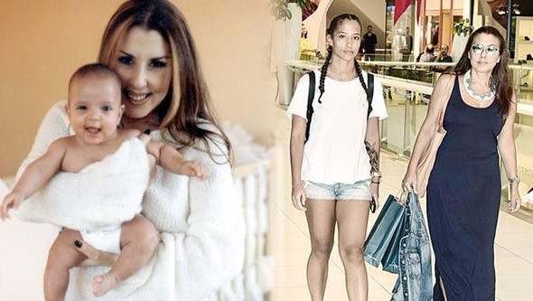 Küçük kızı büyüdü boyunu geçti - Resim: 1