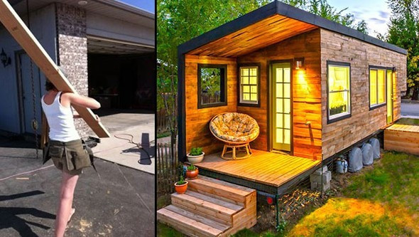 Ev kredisi çekmeyeceğim dedi kendi evini yaptı! - Resim: 1