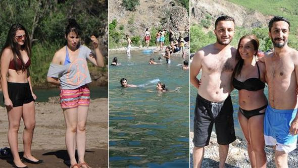 Munzur'da plaj keyfi bir başka - Resim: 1