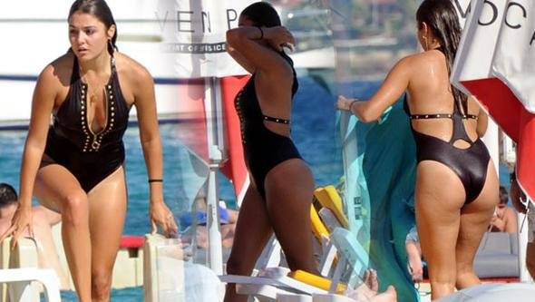 Hande Erçel Çeşme'de fena yakalandı bu ne hal böyle - Resim: 3