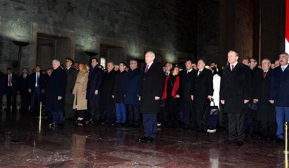 Anıtkabir'de kar altında devlet töreni böylesi görülmedi! - Resim: 4