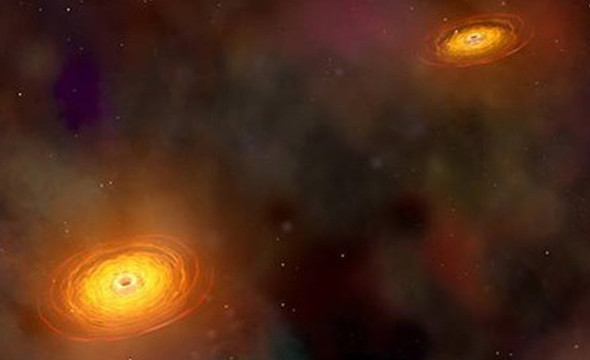 Süper kütleli 5 çift kara delik keşfedildi - Resim: 1