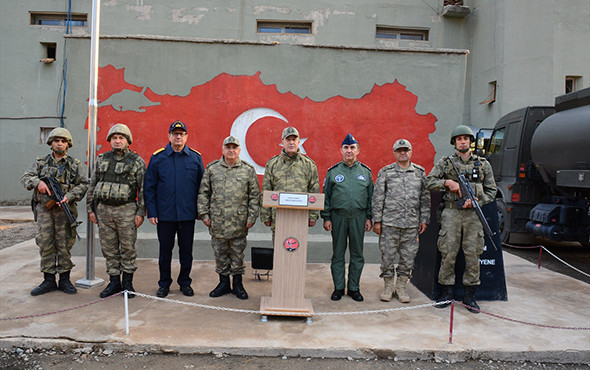 Komutanlardan 'sınırın sıfır noktası'nda inceleme - Resim: 1