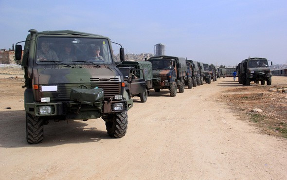 Suriye sınırına askeri sevkiyat! Büyük hareketlilik yaşanıyor - Resim: 1