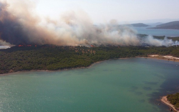 Cennette yangın çıktı: Ayvalık alev alev yanıyor! - Resim: 2