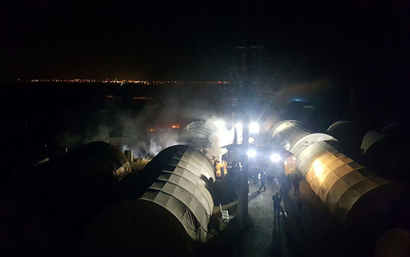 Polis ve askerlerin kaldığı çadır kentte yangın - Resim: 2