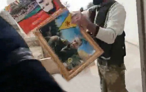 Afrin'den taze görüntüler PKK karargahı böyle imha edildi - Resim: 1