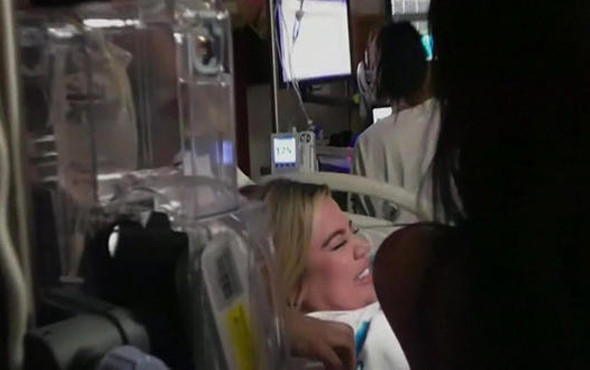 Kameralar karşısında doğum yaptı! - Resim: 1