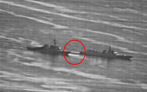 3. Dünya Savaşına 40 metre kala! ABD ve Çin savaş gemileri... - Resim: 1