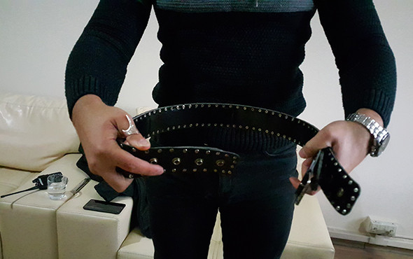 Polisi bile şok ettiler! Kemer gibi görünüyor ama... - Resim: 3