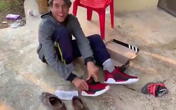 Engelli gencin ayakkabı sevinci göz yaşarttı! - Resim: 4