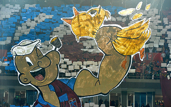 Trabzonspor Fenerbahçe maçına damga vuran koreografi! - Resim: 3