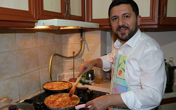 Belediye Başkan Adayı öğrencilere menemen yaptı - Resim: 1