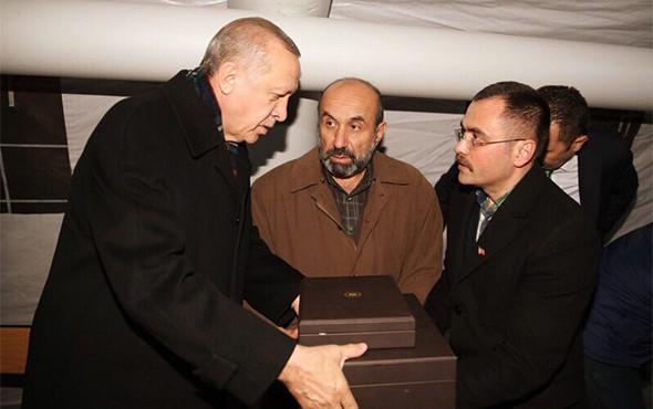Cumhurbaşkanı Erdoğan şehit ailesini ziyaret etti! - Resim: 1