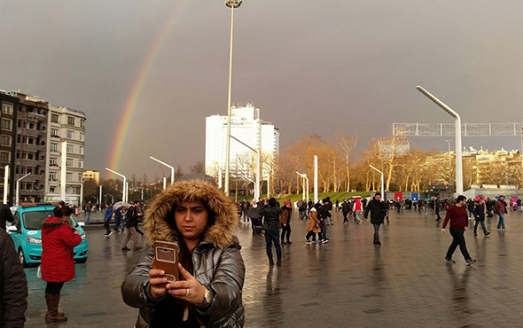Muhteşem görüntüler: İstanbul'da gökkuşağı sürprizi! - Resim: 2