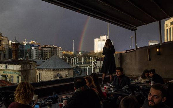 Muhteşem görüntüler: İstanbul'da gökkuşağı sürprizi! - Resim: 4