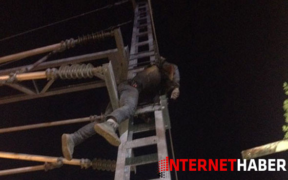 Elektrik direğine çıkan şahıs feci şekilde can verdi! - Resim: 4