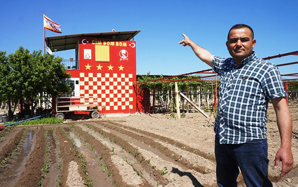 Fanatik Galatasaray taraftarı evini sarı kırmızı boyadı! - Resim: 1