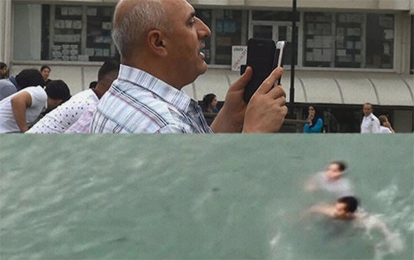 Böyle izlediler! Genç kızı kurtarmak isterken... - Resim: 1