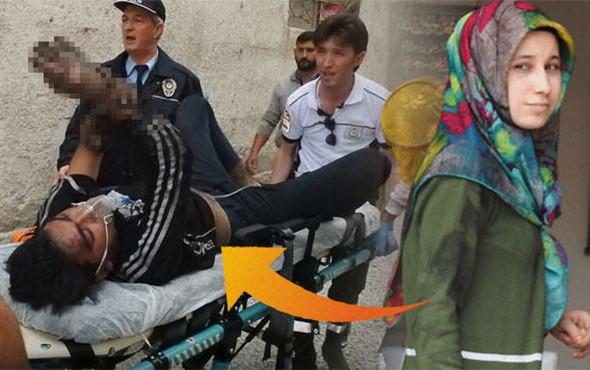 Alevler arasında kalan otoparkçıyı genç kız kurtardı! - Resim: 1