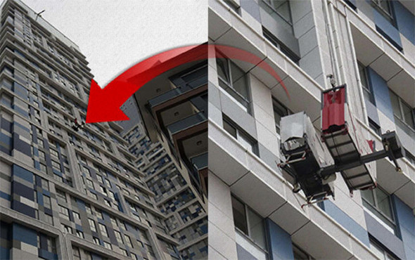 İstanbul'da korku dolu anlar! Vinç halatı kopunca... - Resim: 1