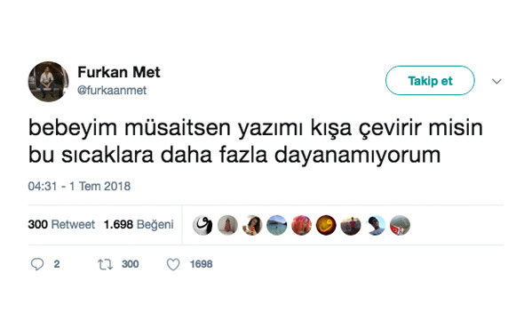Sıcak havaların etkisiyle atılmış en komik tweetler! - Resim: 3