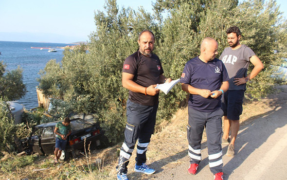 Alkollü sürücü zeytin ağaçlarının üstüne uçtu! - Resim: 4