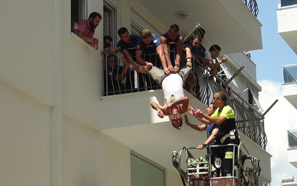 Balkonda dehşet anları! - Resim: 1