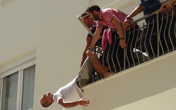 Balkonda dehşet anları! - Resim: 2