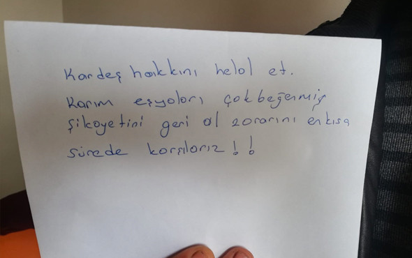 50 bin lira değerinde vurgun yaptı! Bıraktığı not şaşkına çevirdi - Resim: 3