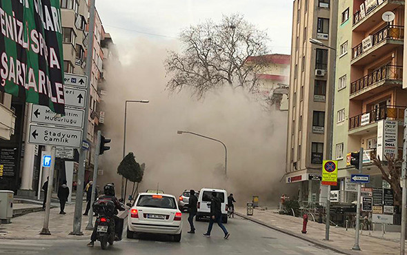 Denizli'de bina çöktü: Ortalık savaş alanına döndü! - Resim: 1