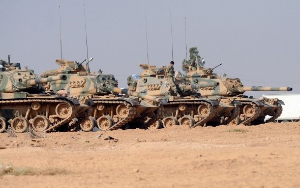 Suriye sınırında hareketli dakikalar tanklar ilerliyor - Resim: 3