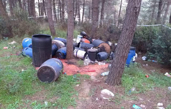 Ormanlık alanda şok görüntüler! Vatandaşın hayatını hiçe saydılar... - Resim: 1