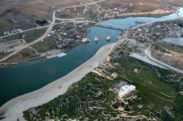 Batman'da tarihi Hasankeyf'te sular yükselmeye başladı! İşte son hali - Resim: 3