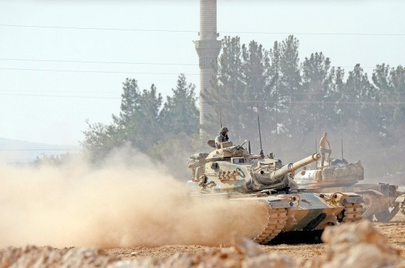 Suriye sınırında hareketli dakikalar tanklar ilerliyor - Resim: 4