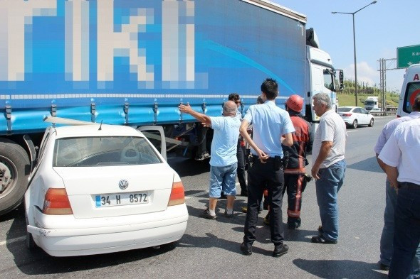 Kağıthane TEM'de inanılmaz kaza - Resim: 2
