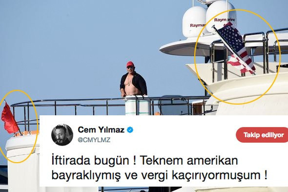 Cem Yılmaz'ın yatındaki ABD bayrağı ne iş! İşin aslı bomba - Resim: 2