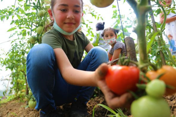 Hiç böyle bir köy okulu görmediniz çocuklar tam bir doğa eğitimi alıyor - Resim: 3
